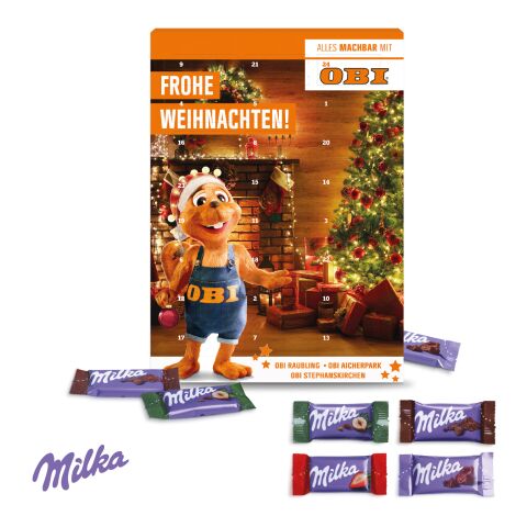 Wand-Adventskalender mit Milka Schokolade