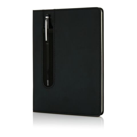 Basic Hardcover PU A5 Notizbuch mit Stylus-Stift