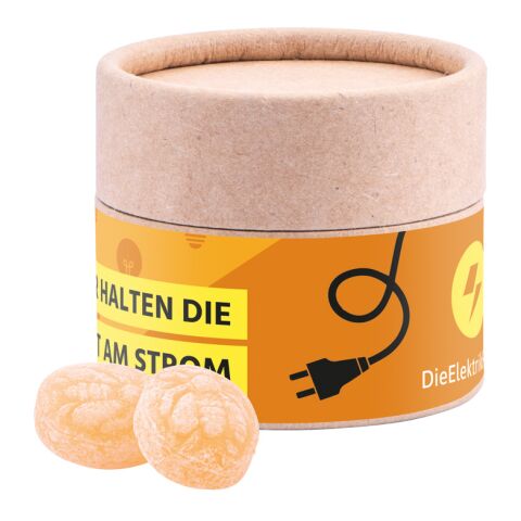 Papierdose Eco Mini 4c Euroskala | Honigbienen-Bonbons