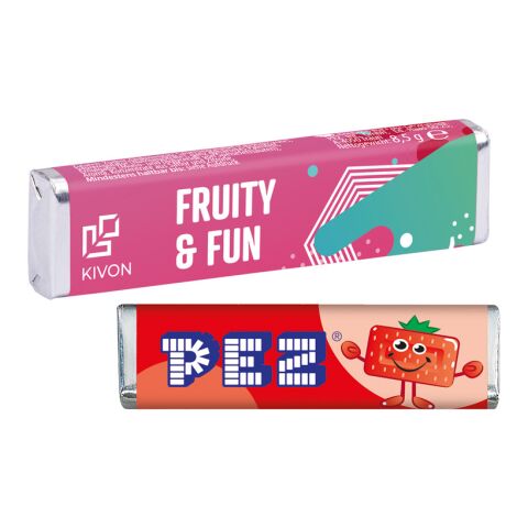 PEZ Bonbonriegel 4c Euroskala | 1 PEZ Bonbonriegel, Erdbeere