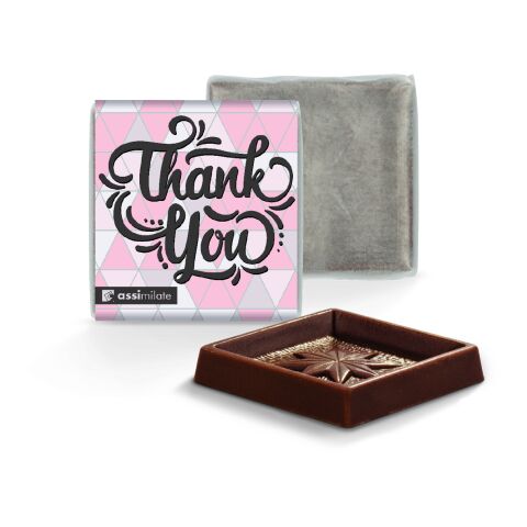 Quadrat Täfelchen Schokolade weiß | ohne Werbeanbringung