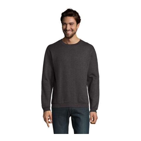 Mid Ocean Germany GmbH Werbeartikel SPIDER HERREN SWEATER 260g – koks melange – M – mit Logo bedruckt