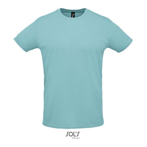 SPRINT UNIT-SHIRT 130g poolblau | XS | 1-farbiger Siebdruck | Rechter Arm | 100 mm x 70 mm | Nicht verfügbar