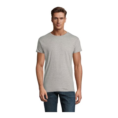 EPIC UNIT-SHIRT 140g grau melange | XXL | 1-farbiger Siebdruck | Vorderseite Brust | 100 mm x 100 mm | Nicht verfügbar