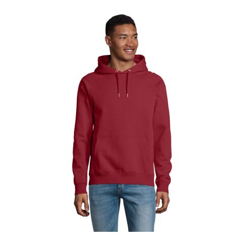 STELLAR Unisex Hoodie burgunder | XL | 1-farbiger Siebdruck | Vorderseite | 280 mm x 200 mm | Nicht verfügbar