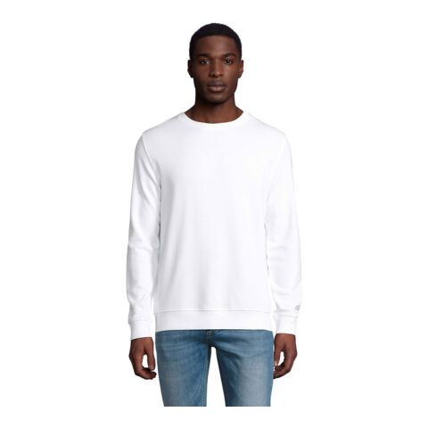 COMET SWEATER 280g weiß | M | 1-farbiger Siebdruck | Rückseite | 280 mm x 400 mm | Nicht verfügbar