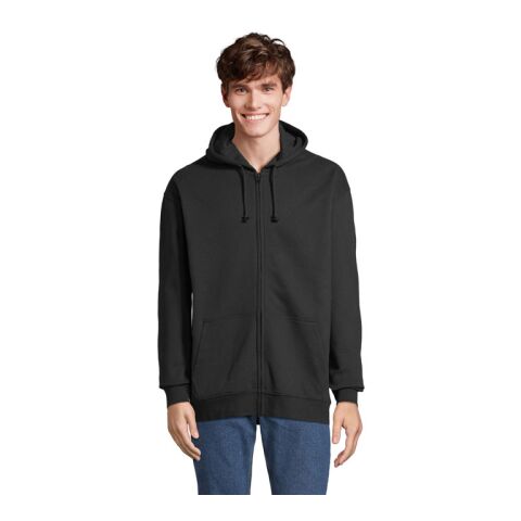 CARTER Full Zip Hoodie schwarz | XL | 1-color Siebdruck | Linker Arm | 100 mm x 70 mm | Nicht verfügbar