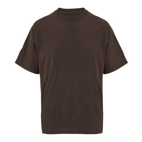 Mid Ocean Germany GmbH Werbeartikel LEGACY OVERSIZED T-SHIRT – dunkle schokolade – XL – mit Logo bedruckt