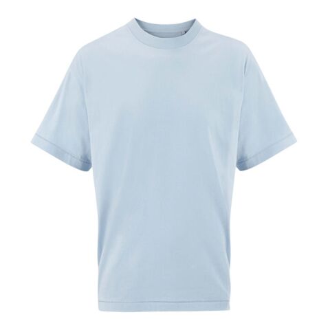 Mid Ocean Germany GmbH Werbeartikel LEGACY OVERSIZED T-SHIRT – Light Blue – XS – mit Logo bedruckt