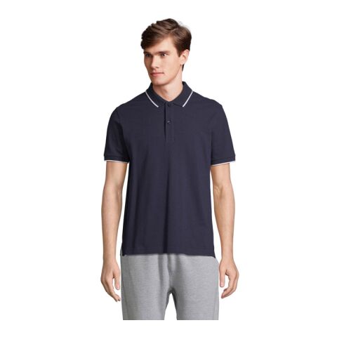 PALERMO POLO SHIRT französisch marine/weiß | S | ohne Werbeanbringung | Nicht verfügbar | Nicht verfügbar | Nicht verfügbar