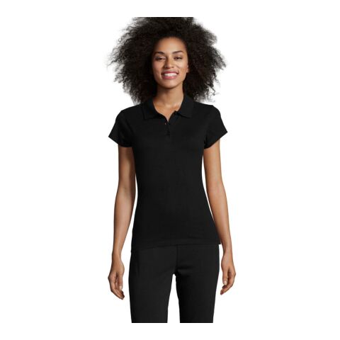 Prescott Damen-Poloshirt 170 tiefschwarz | XXL