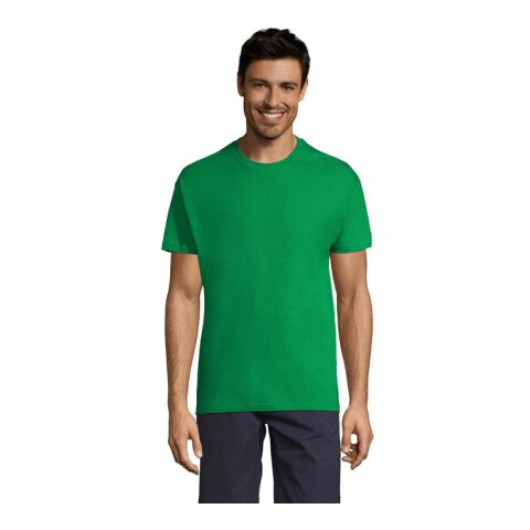 REGENT Uni T-Shirt 150g kelly grün | S | 1-farbiger Siebdruck | Linker Arm | 100 mm x 70 mm | Nicht verfügbar
