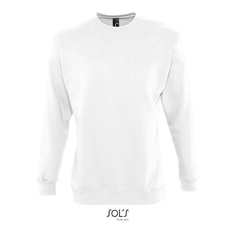 NEW SUPREME SWEAT UNISEXE weiß | XXL | 1-farbiger Siebdruck | Linker Arm | 100 mm x 70 mm | Nicht verfügbar
