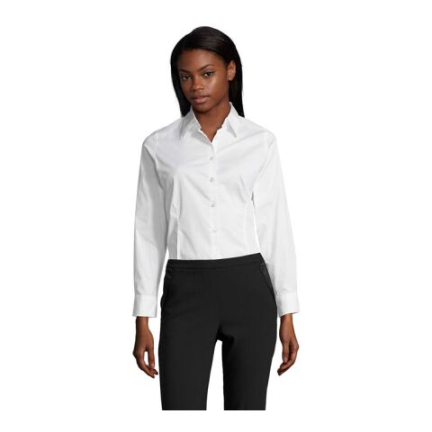 EDEN Damen Shirt 140g weiß | XXL | 1-farbiger Siebdruck | Brust links | 100 mm x 100 mm | Nicht verfügbar