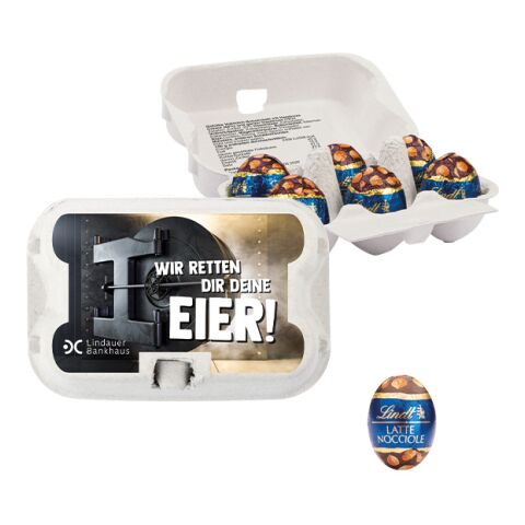 Sixpack mit Ostereiern ohne Werbeanbringung | 6 Lindt Mini Ostereier