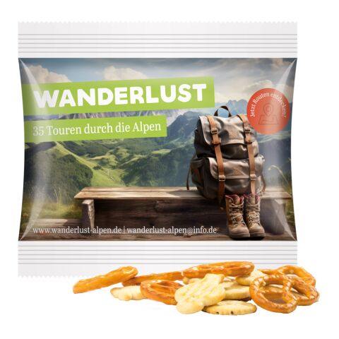 Fußball-Design Snack Miditüte weiß | ohne Werbeanbringung | Knabbermix | Folie