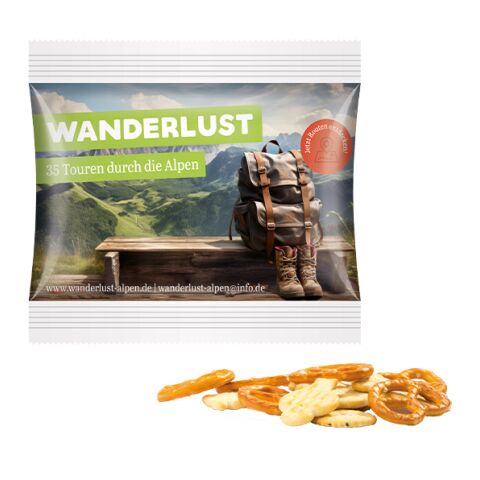 Snack Miditüte, Knabber Mix oder Salzbrezeln weiß | ohne Werbeanbringung | Folie | Nicht verfügbar