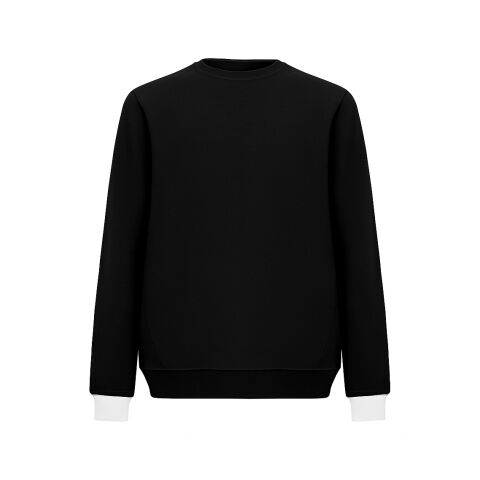 Sweatshirt Basic Tone Schwarz | S | ohne Werbeanbringung | ohne Werbeanbringung | ohne Werbeanbringung | Weiß | Schwarz