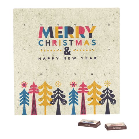 Täfelchen Adventskalender, Graspapier 4c Euroskala | 24 Sarotti Schokotäfelchen
