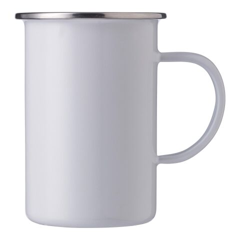 Emaille-Becher (450 ml) Ayden Weiß | ohne Werbeanbringung | Nicht verfügbar | Nicht verfügbar
