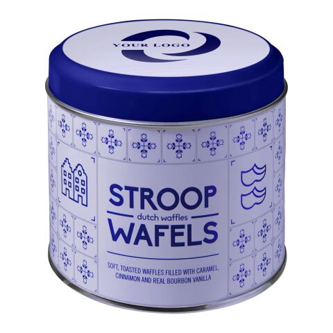 Metalldose für Stroopwafel &#039;Amsterdam&#039; Silber | ohne Werbeanbringung | Nicht verfügbar | Nicht verfügbar
