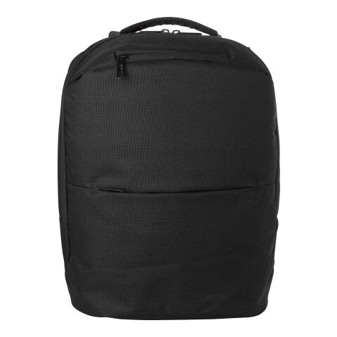 Polyester (600D) Laptop-Rucksack Nicolas Schwarz | ohne Werbeanbringung | Nicht verfügbar | Nicht verfügbar