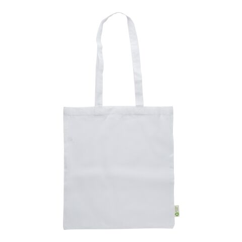Einkaufstasche aus recycelter Baumwolle (120 g/m²) Cassiopeia Weiß | ohne Werbeanbringung | Nicht verfügbar | Nicht verfügbar