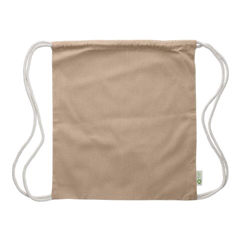 Kordelzugtasche aus recycelter Baumwolle Joy beige | ohne Werbeanbringung | Nicht verfügbar | Nicht verfügbar