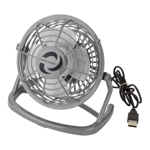 USB-Ventilator &#039;Hurricane&#039; aus Kunststoff Grau | ohne Werbeanbringung | Nicht verfügbar | Nicht verfügbar