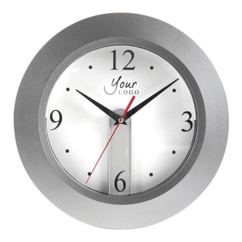 Wanduhr &#039;Cosy&#039; aus Kunststoff Silber | ohne Werbeanbringung | Nicht verfügbar | Nicht verfügbar