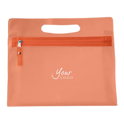 Kulturtasche &#039;Panorama&#039; aus PVC Orange | ohne Werbeanbringung | Nicht verfügbar | Nicht verfügbar