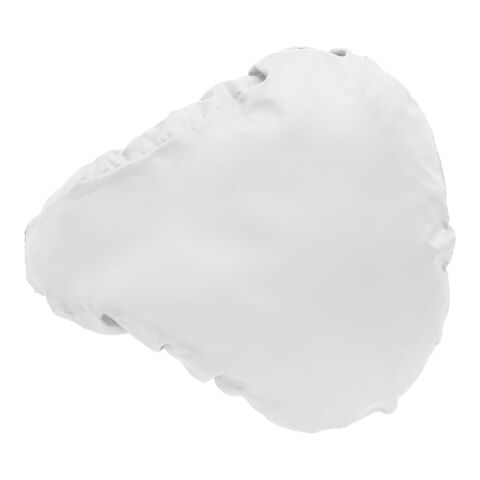 Werbeartikel Satteldecke aus RPET – weiß – mit Logo bedruckt