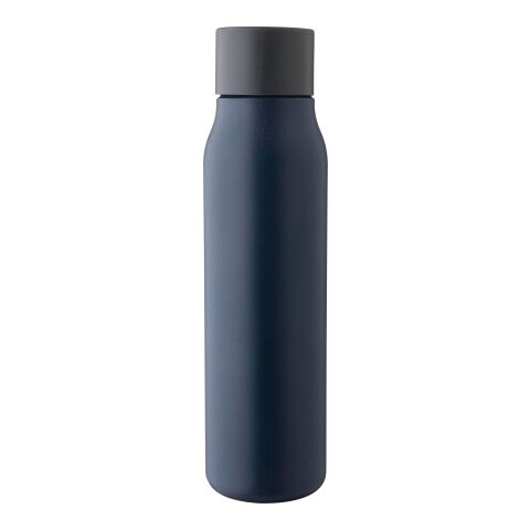 Trinkflasche aus recyceltem Edelstahl (600 ml) Cassian Blau | ohne Werbeanbringung | Nicht verfügbar | Nicht verfügbar