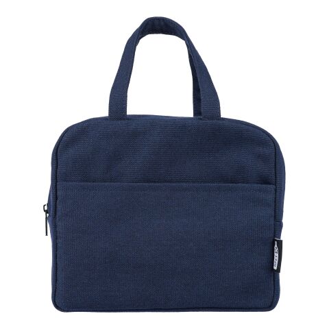 Kühltasche aus recyceltem Poly-Baumwollgewebe (330 g/m²) Elowen Blau | ohne Werbeanbringung | Nicht verfügbar | Nicht verfügbar