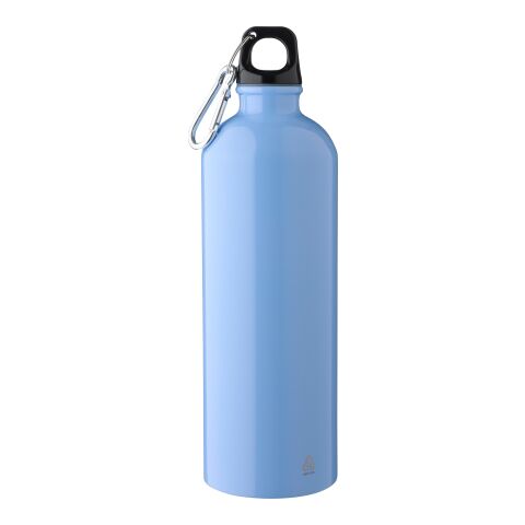 Recycelte einwandige Edelstahlflasche (750 ml) Emeric Hellblau | ohne Werbeanbringung | Nicht verfügbar | Nicht verfügbar