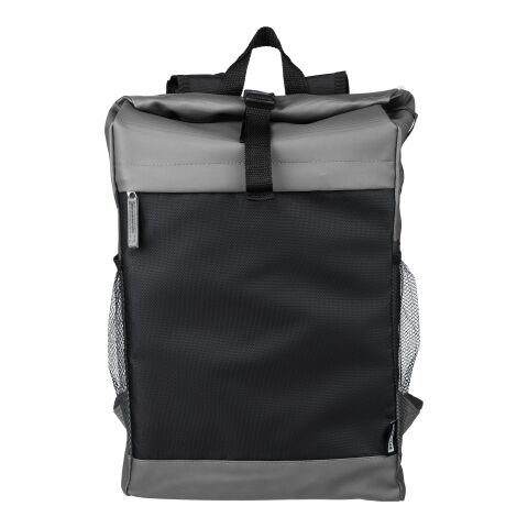 rPET-Polyester (600D) Rolltop-Rucksack Yani Grau | ohne Werbeanbringung | Nicht verfügbar | Nicht verfügbar