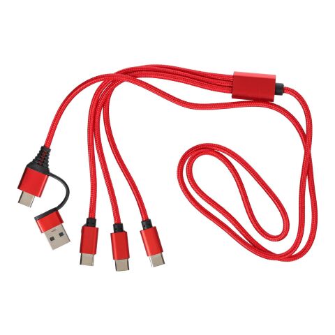 Ladekabel Hexa | 6-in-1 Rot