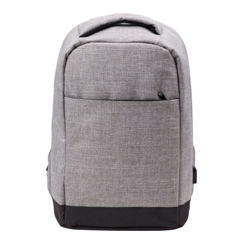 Antidiebstahl Rucksack 'Warschau' aus Polyester Hellgrau