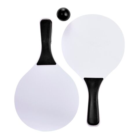 Beachball Tennisspiel 'Costa Brava' aus Holz Schwarz