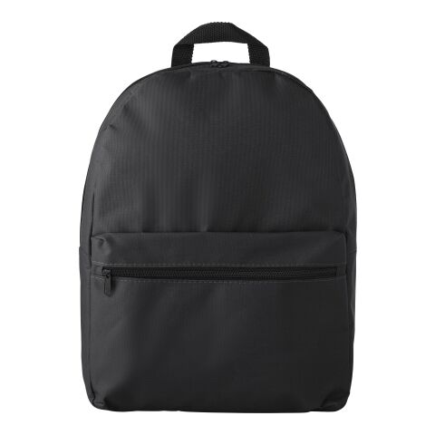 Werbeartikel Rucksack aus Polyester Small (600D) – schwarz – mit Logo bedruckt