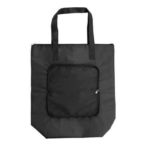 Werbeartikel Kühltasche aus Polyester (210T) Hal – schwarz – mit Logo bedruckt