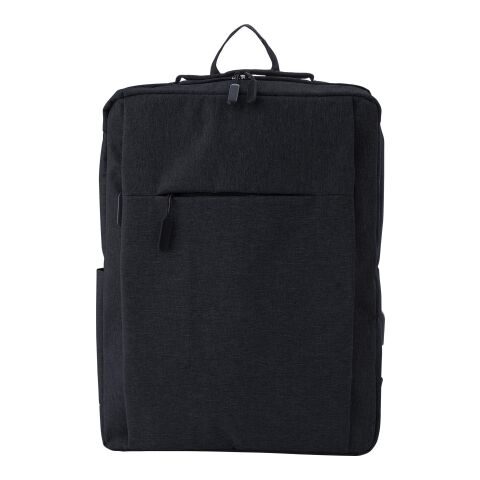 Polyester (600D) Rucksack Carlito Schwarz | ohne Werbeanbringung | Nicht verfügbar | Nicht verfügbar
