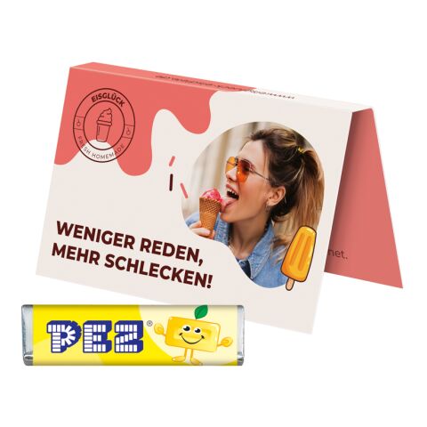 Werbekarte Visitenkartenformat PEZ