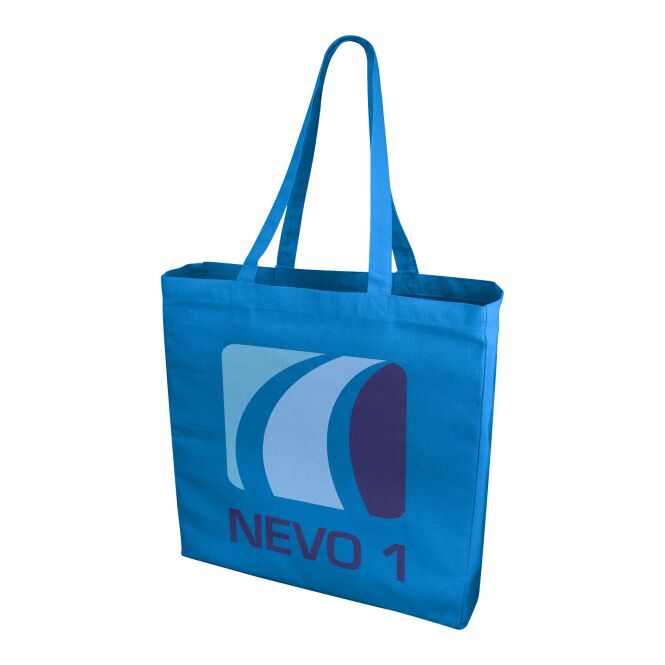 NONE Werbeartikel Odessa Baumwolltasche mit Express-Logodruck 38x8,5x41 Blau