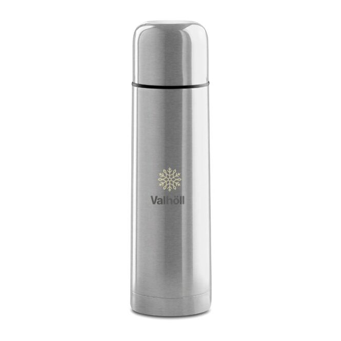 NONE Werbeartikel Isolierkanne mit Gravur – Doppelwandig 500 ml – Silber