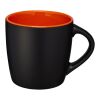 Riviera Keramiktasse schwarz-orange