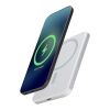 Avis 5000 mAh RCS Powerbank aus recyceltem Aluminium mit Magnetfunktion Silber