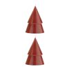 Originalhome Weihnachtsbaum Kerze M, 2er Set rot | ohne Werbeanbringung