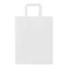 Kraft 80 g/m² Papiertasche mit flachen Griffen – 25 × 15 × 32 cm weiss