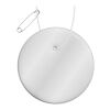 RFX™ Runder reflektierender PVC-Aufhänger weiß | 1-farbiger Siebdruck | Vorderseite | Ø 64 mm